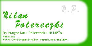 milan polereczki business card